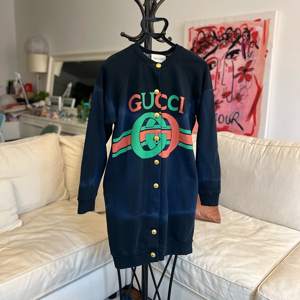 Gucci Womens oversized cardigan jacket